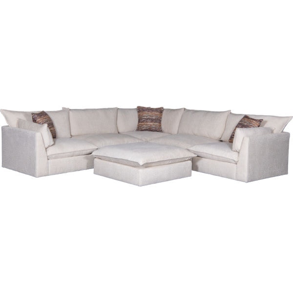 Mayo Leather Living Room Sectional 6380F Sectional | Hickory